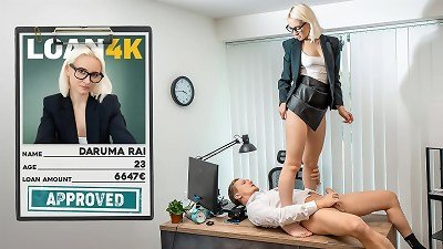 LOAN4K. fledgling office romp with a promiscuous cheater and a loan boss